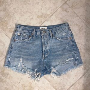Agolde Parker Denim Shorts in Swapmeet - 25